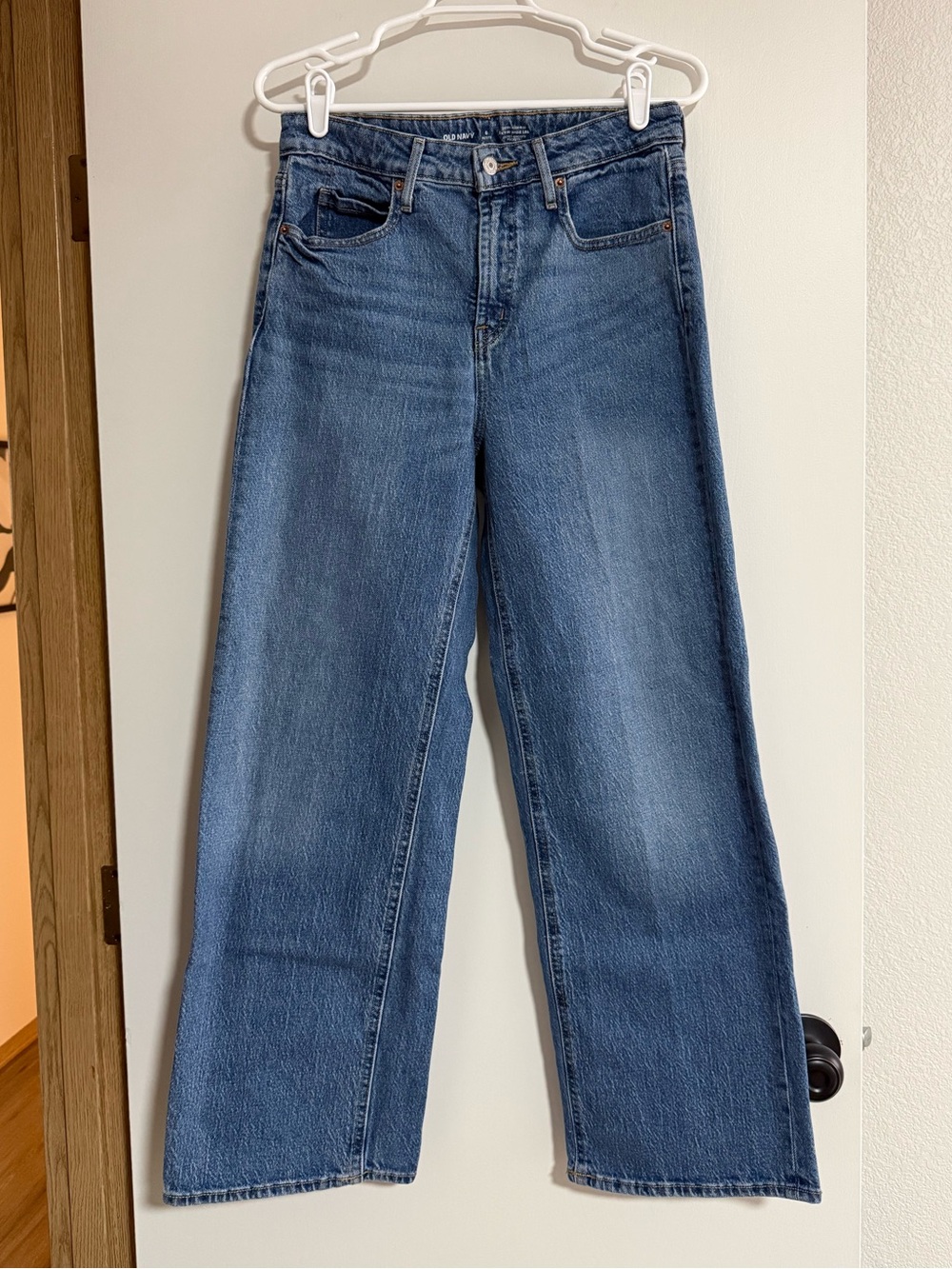 old navy sky-hi wide leg jeans